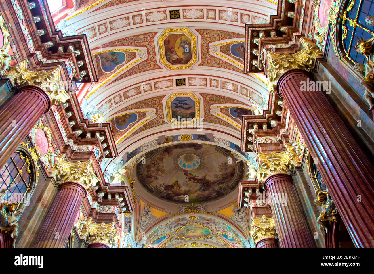 Interior of the Parish Church, Poznan, Poland Stock Photo