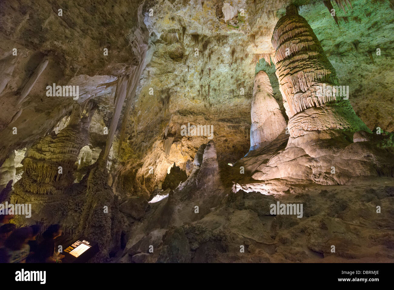 Hall of Giants, The Big Room cave in Carlsbad Caverns National Park, New Mexico, USA Stock Photo