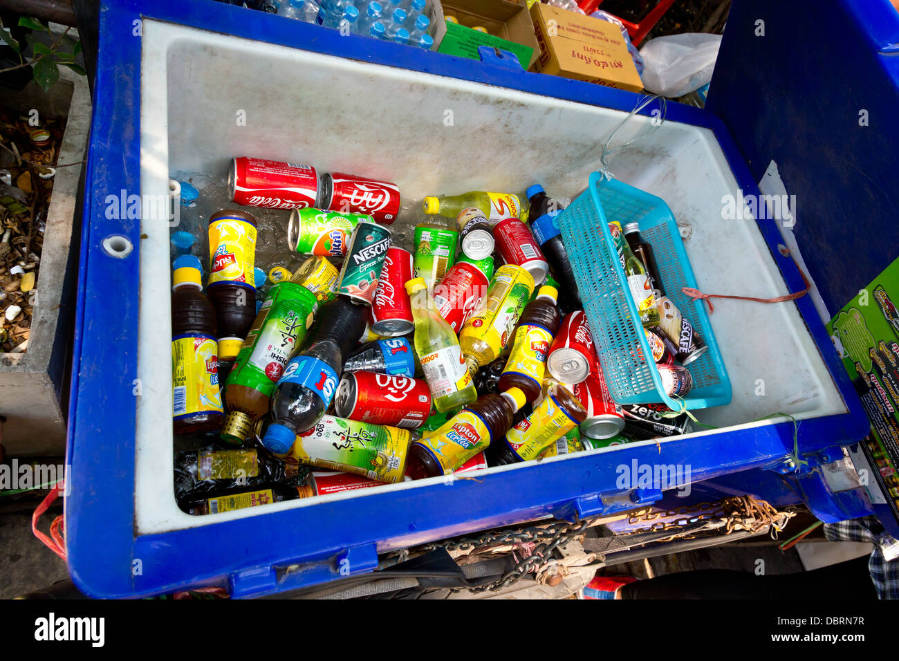 Sale of Soft Drinks in Bangkok, Thailand Stock Photo Alamy