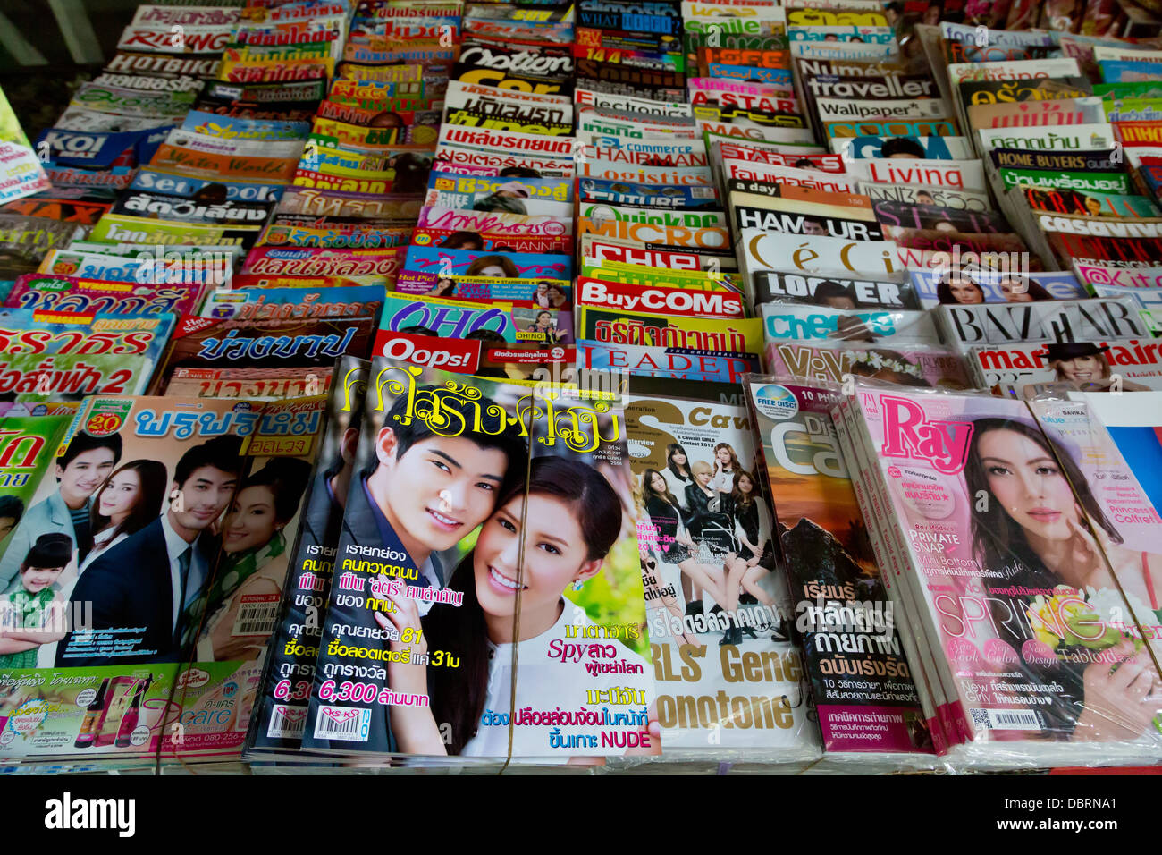 Sale of Magazines in Bangkok, Thailand Stock Photo Alamy