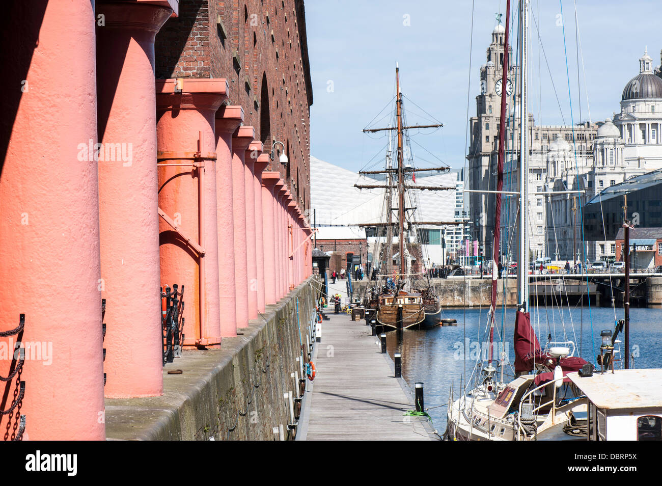 Albert Dock, Liverpool, Merseyside, United Kingdom Stock Photo