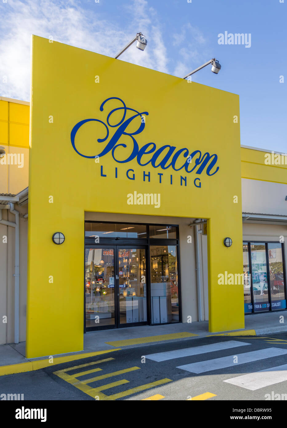Beacon Lighting store at Maroochydore on Queensland's Sunshine Coast Stock Photo