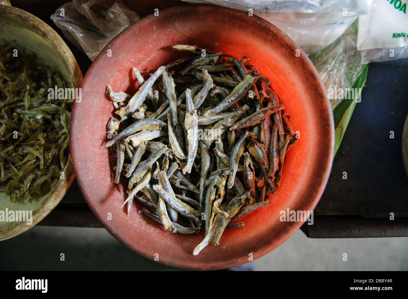 HANOI, Vietnam Dried fish for sale at a morning market in Hanoi