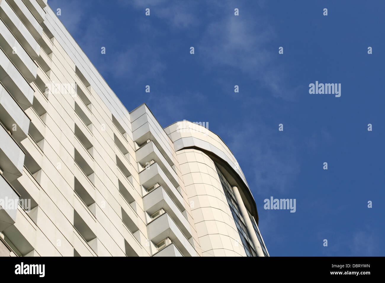 skyscraper and blue sky business corporate Stock Photo Alamy