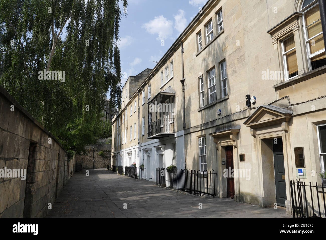 Miles Buildings in Bath England UK, Georgian Buildings row of English period houses architecture grade II listed townhouses world heritage city Stock Photo
