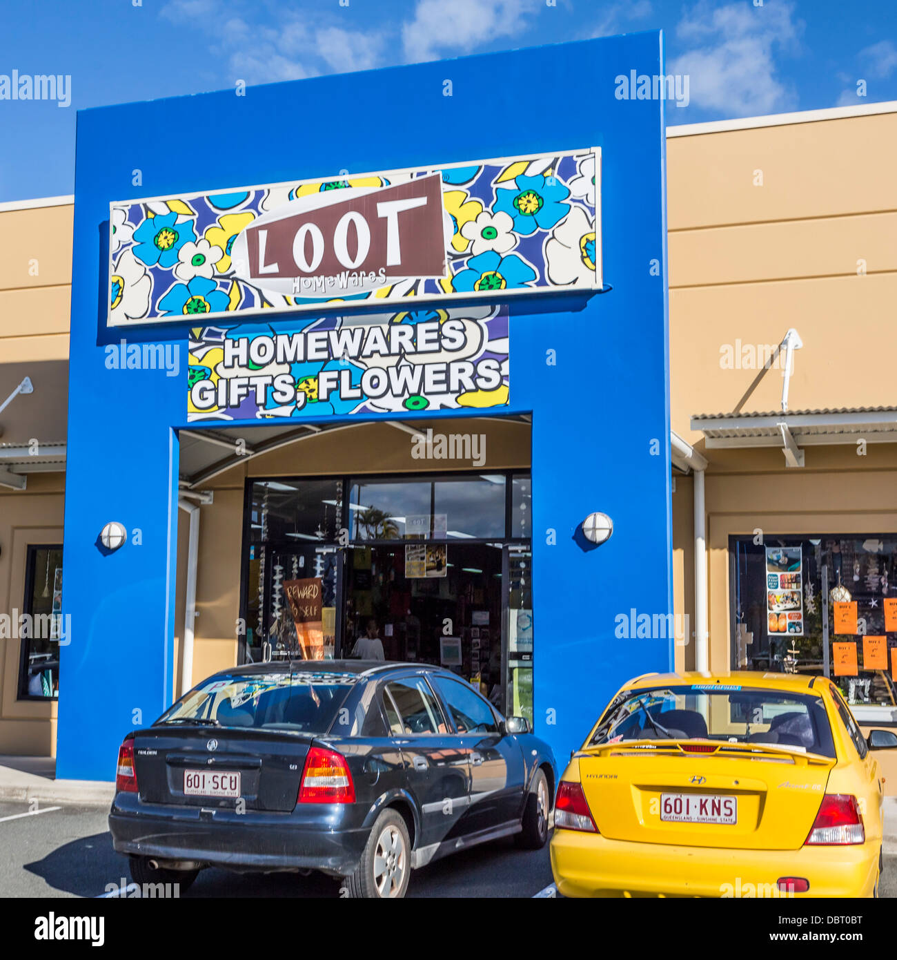 Loot Homeward and giftware store at Maroochydore on Queensland's Sunshine Coast Stock Photo