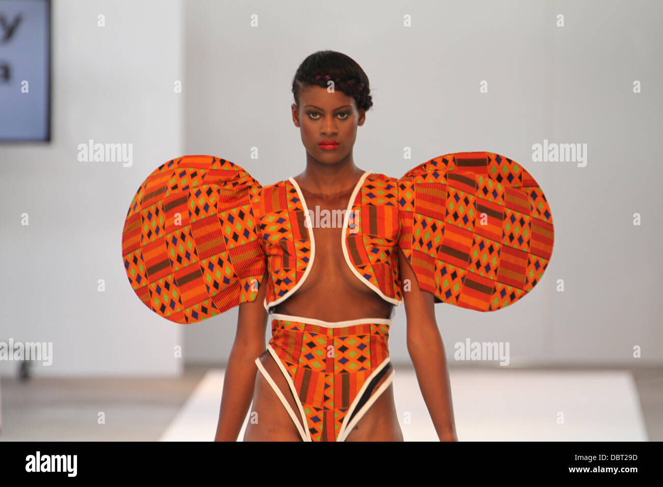 AFWL 13 Saturday 2.30pm fashion show featuring Baah By Jessica Baah. Credit David Mbiyu/Alamy Live News Stock Photo