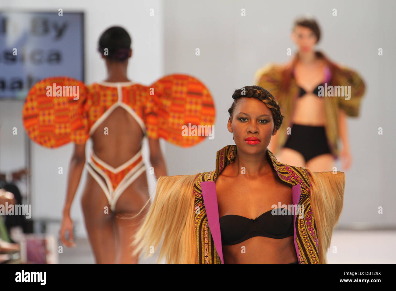 AFWL 13 Saturday 2.30pm fashion show featuring Baah By Jessica Baah. Credit David Mbiyu/Alamy Live News Stock Photo