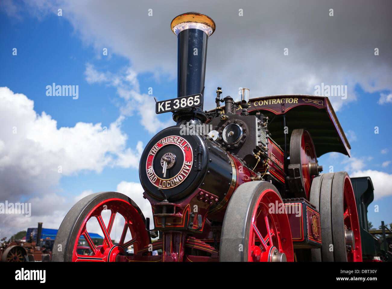 Burrell Road Locomotive 3593 Duke of Kent. Steam Traction engine at an english steam fair. UK Stock Photo