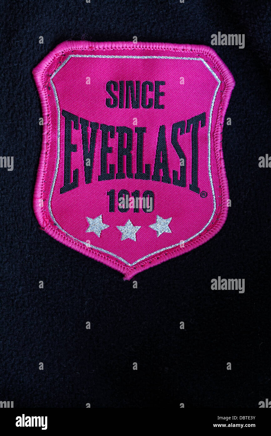 Since Everlast 1910 label in clothing Stock Photo