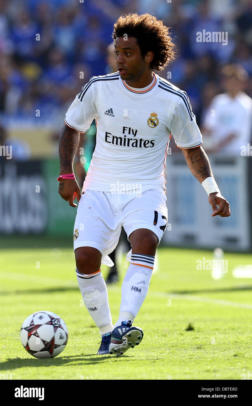 Marcelo (Real), AUGUST 22, 2013 - Football / Soccer : 35th Trofeo Santiago  Bernabeu match between Real Madrid 5-0 Al-Sadd at Estadio Santiago Bernabeu  in Madrid, Spain. (Photo by D.Nakashima/AFLO Stock Photo - Alamy