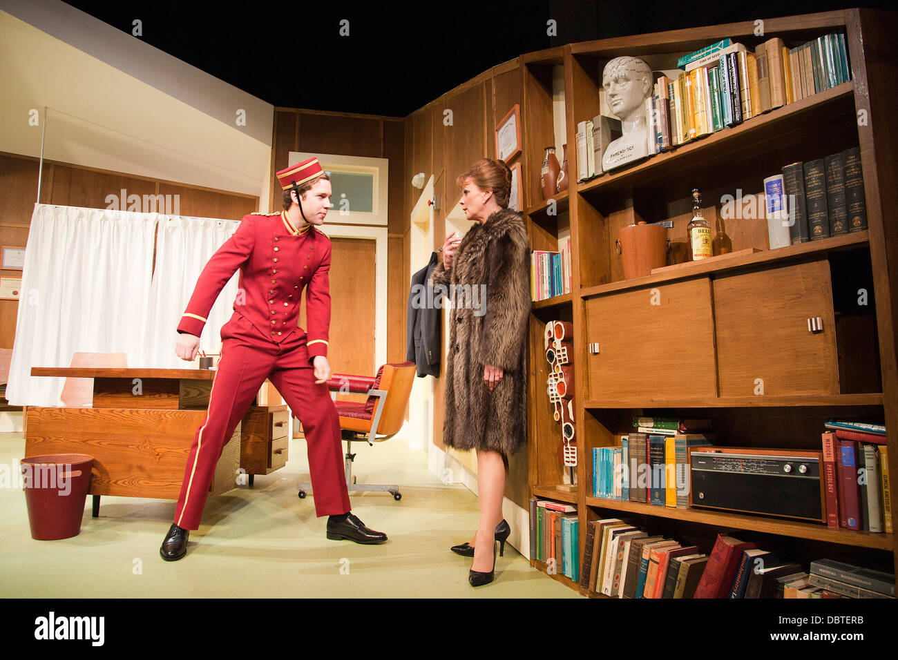 What the Butler Saw by Joe Orton and directed by Sean Foley, Vaudeville Theatre London Stock Photo