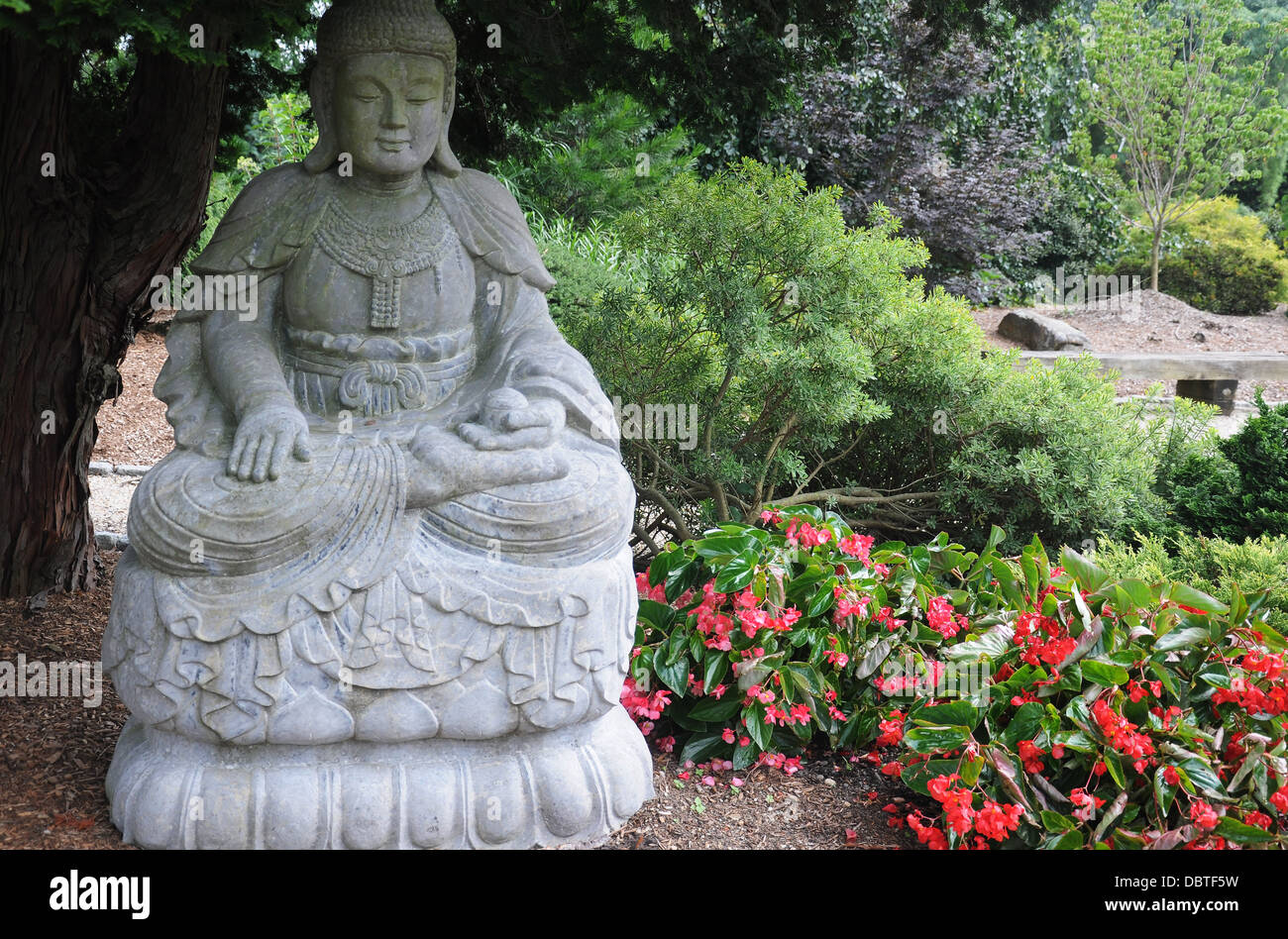 A buddha statue in a garden Stock Photo - Alamy