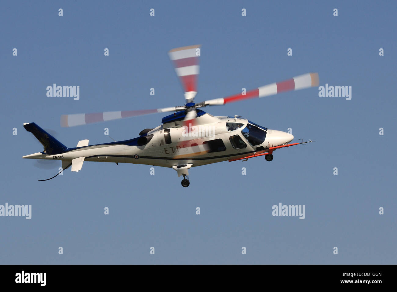 Empire Test Pilots School Agusta 109e Power helicopter conducting