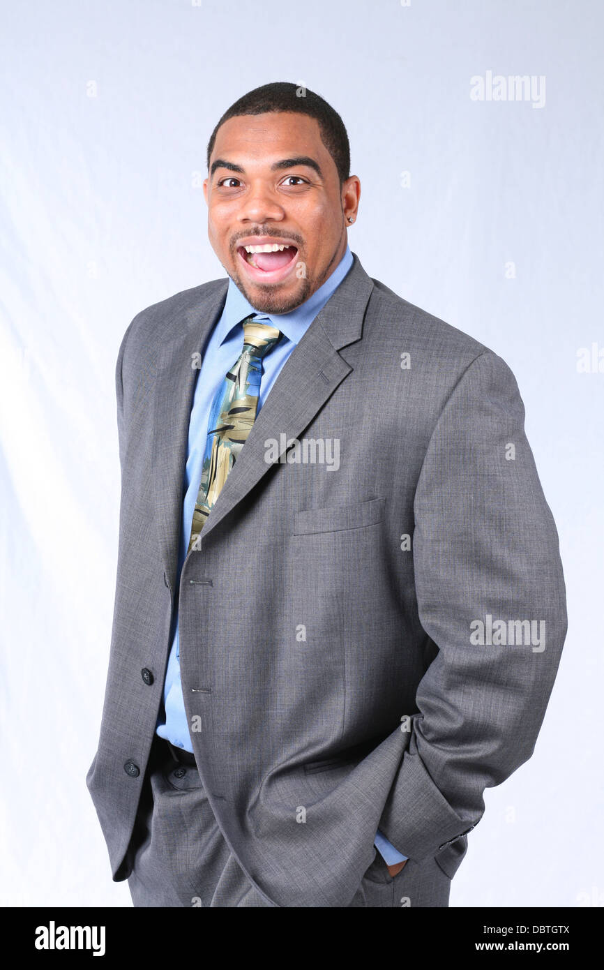 Silly smile man mustache hi-res stock photography and images - Alamy