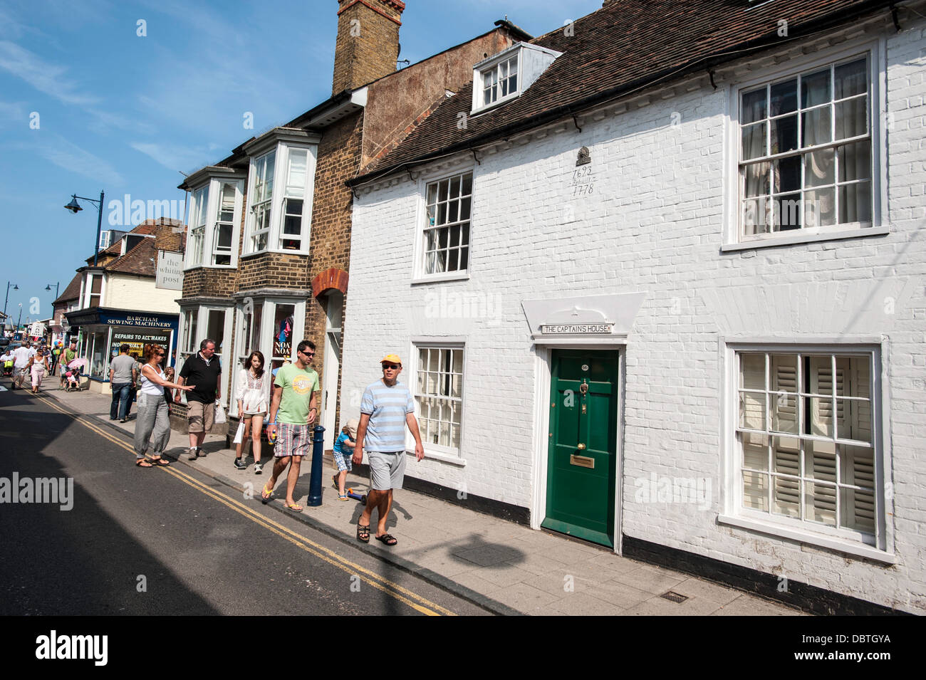 Shops on High Street, Whitstable, Kent, United Kingdom Stock Photo Alamy