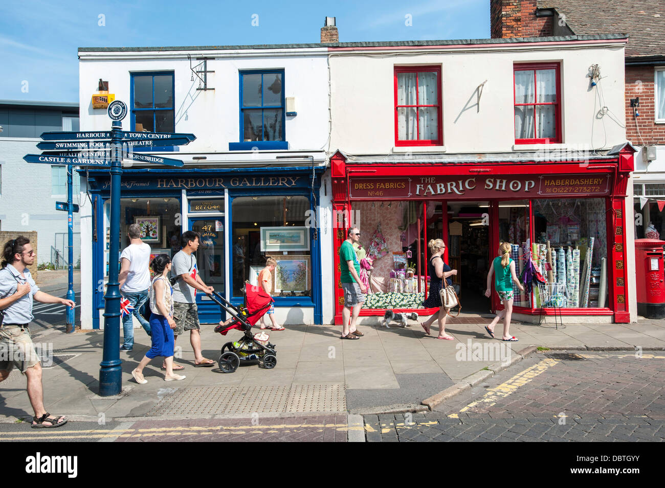 Shops on High Street, Whitstable, Kent, United Kingdom Stock Photo Alamy
