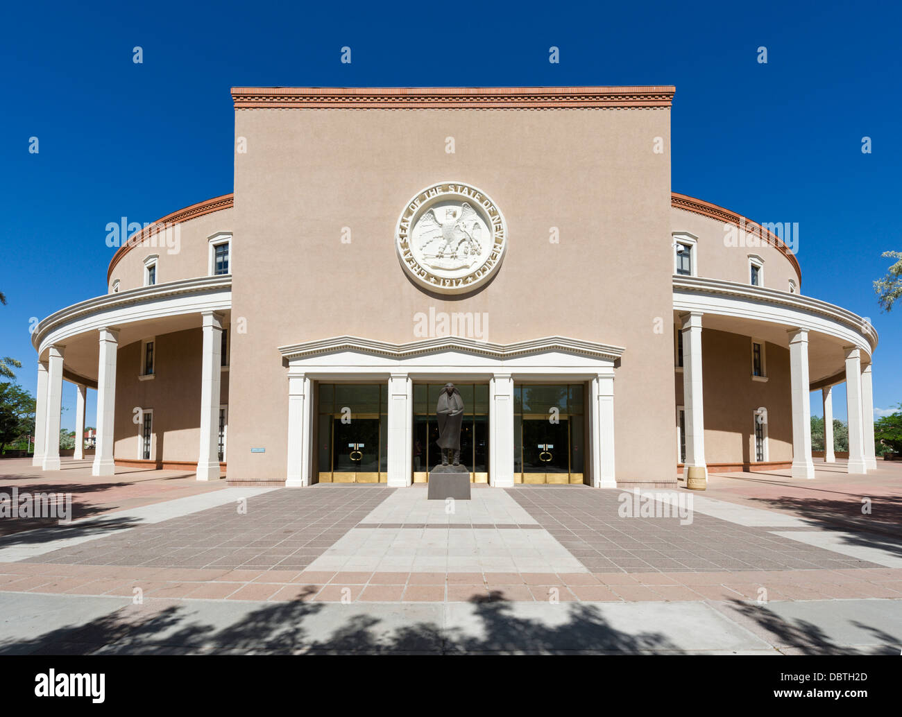 The New Mexico State Capitol building, Santa Fe, New Mexico, USA Stock Photo