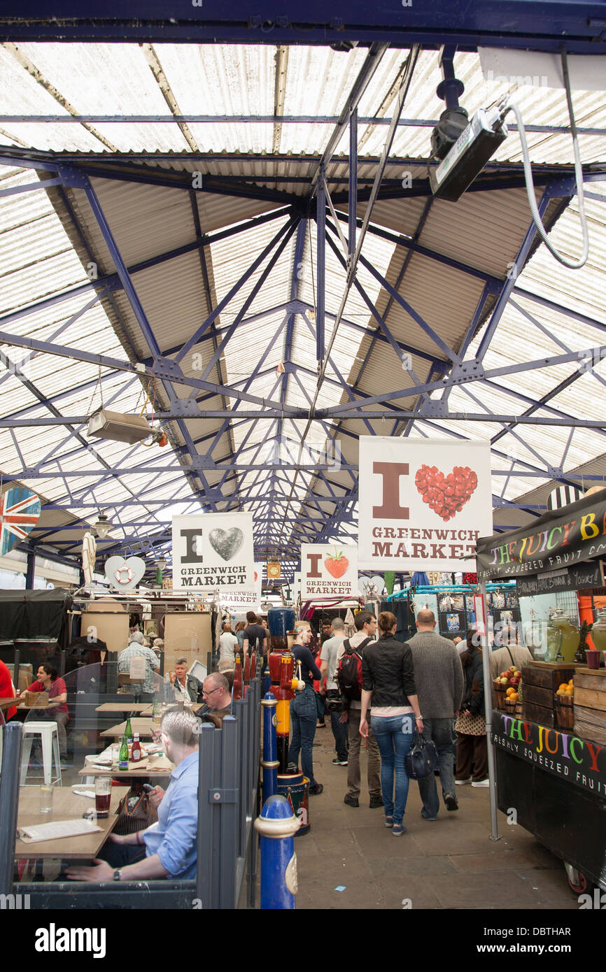 Interior of Greenwich Market, London, England, UK Stock Photo Alamy