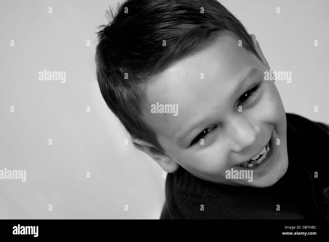 closeup of cute little boy laughing Stock Photo - Alamy