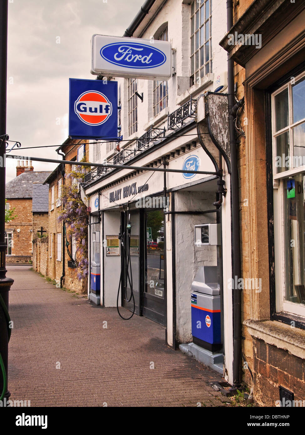Small Market Town car Dealership in Olney Buckinghamshire UK Stock Photo Alamy