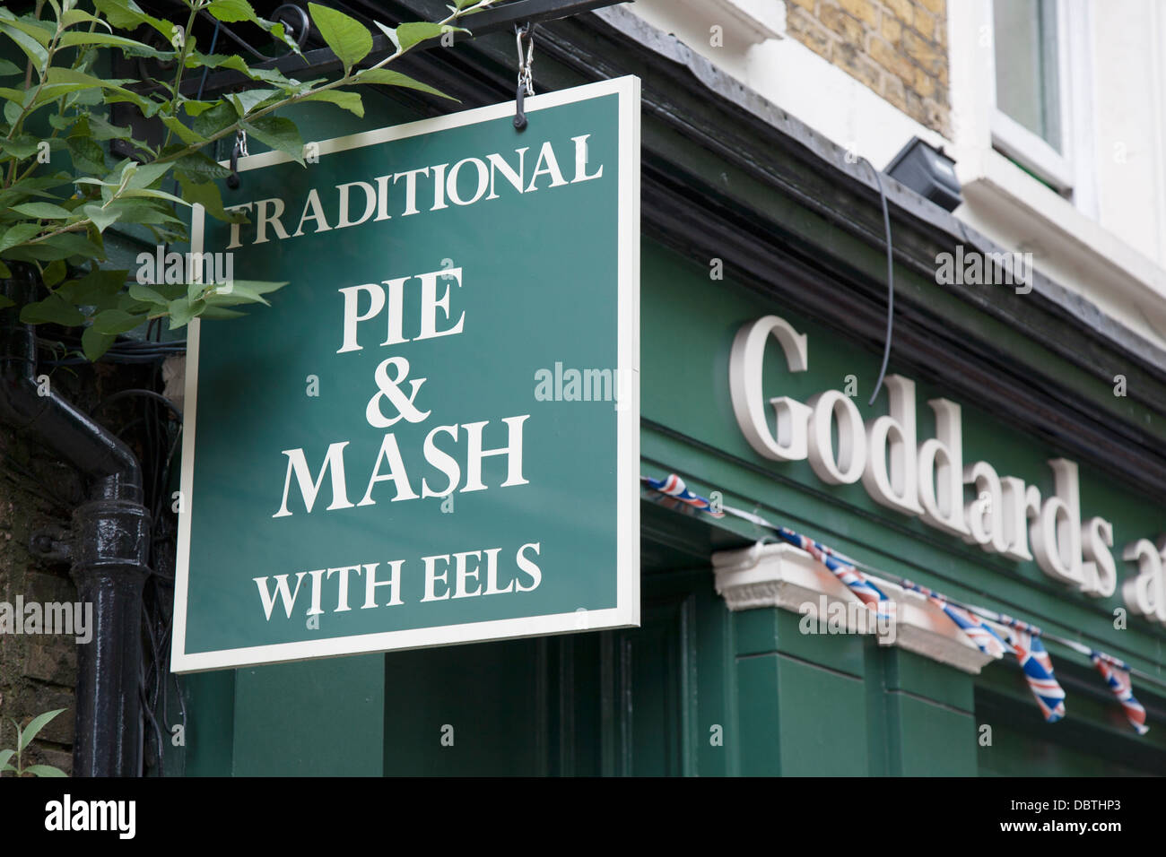 Goddards at Greenwich Pie and Mash Restaurant; London; England; UK Stock Photo
