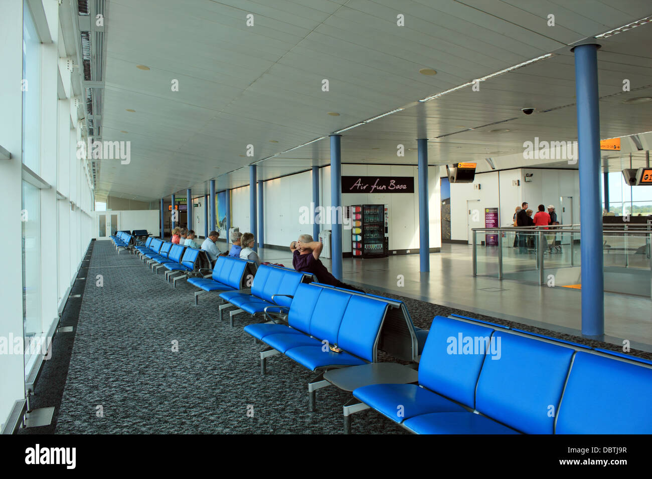 Departure lounge at Stansted Airport, Essex, England, UK Stock Photo