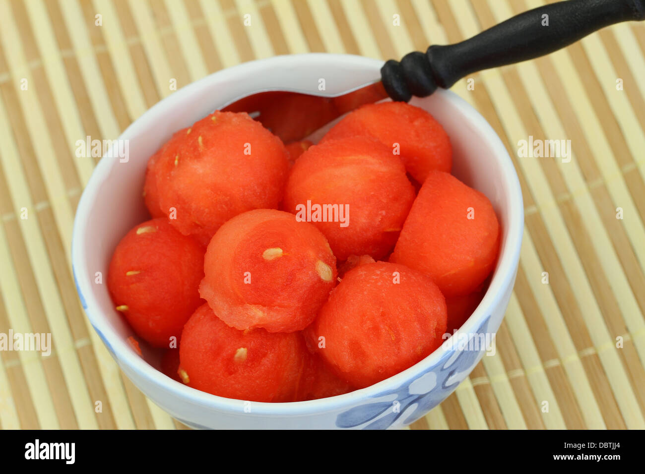 Watermelon balls, close up Stock Photo Alamy