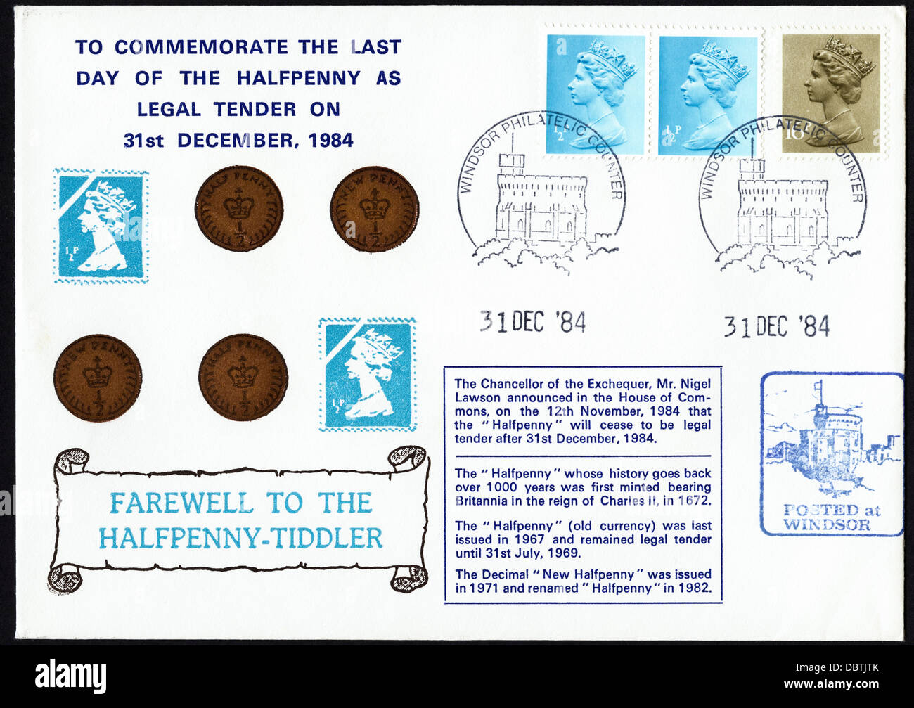 postage stamp uk First Day Cover to commemorate the last day of the