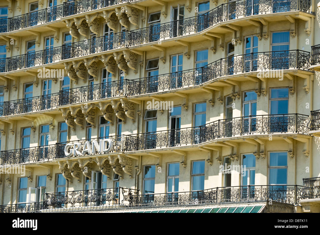Grand Hotel on seafront in Brighton East Sussex England UK Stock Photo