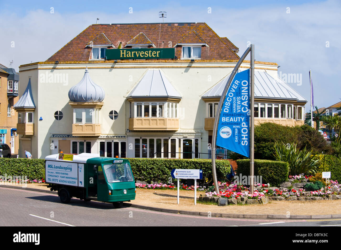 Harvester restaurant in the Marina area of Brighton East Sussex England