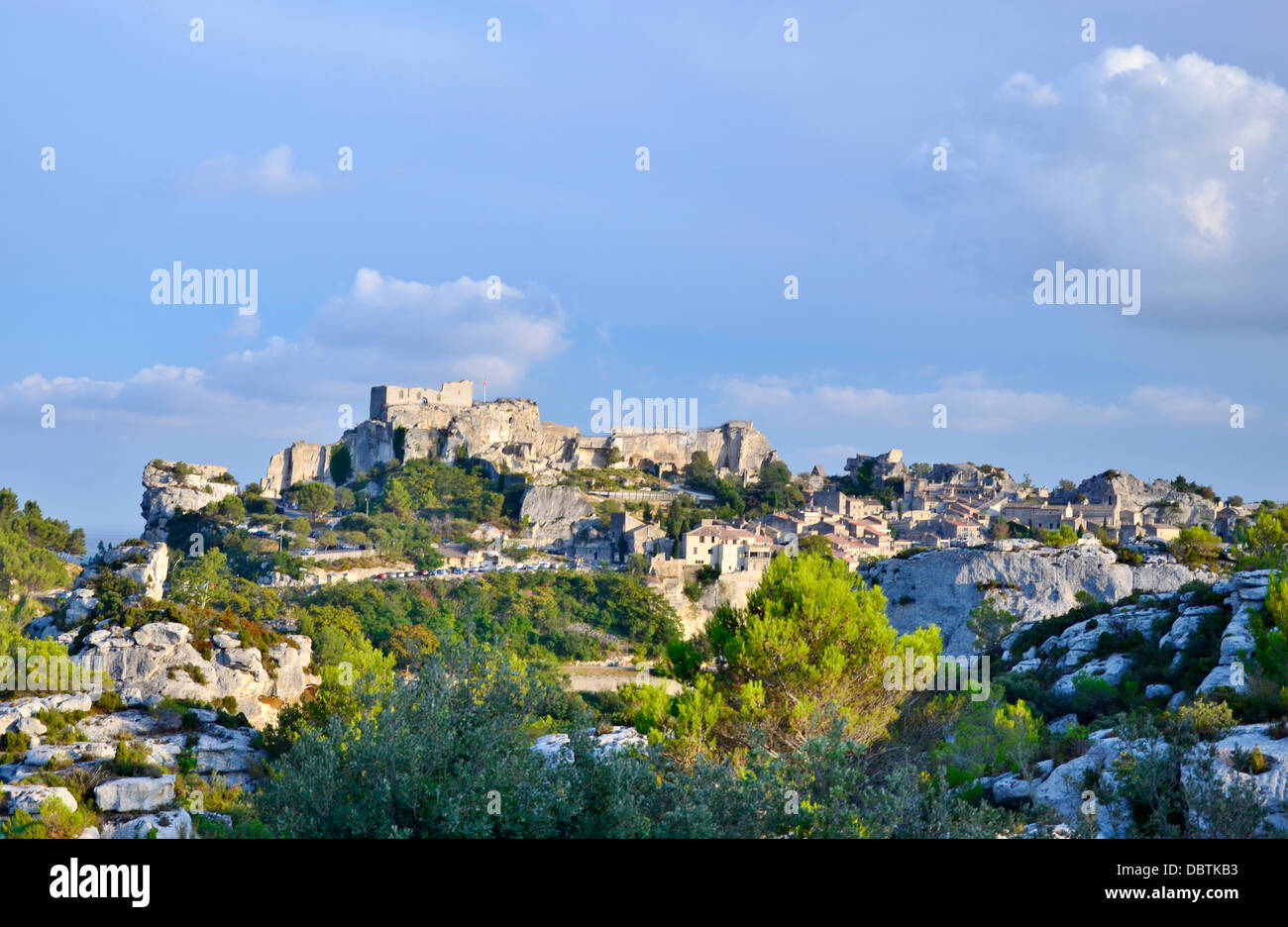 Les BauxdeProvence historic castle Château Baux de Provence monument Alpilles France Stock