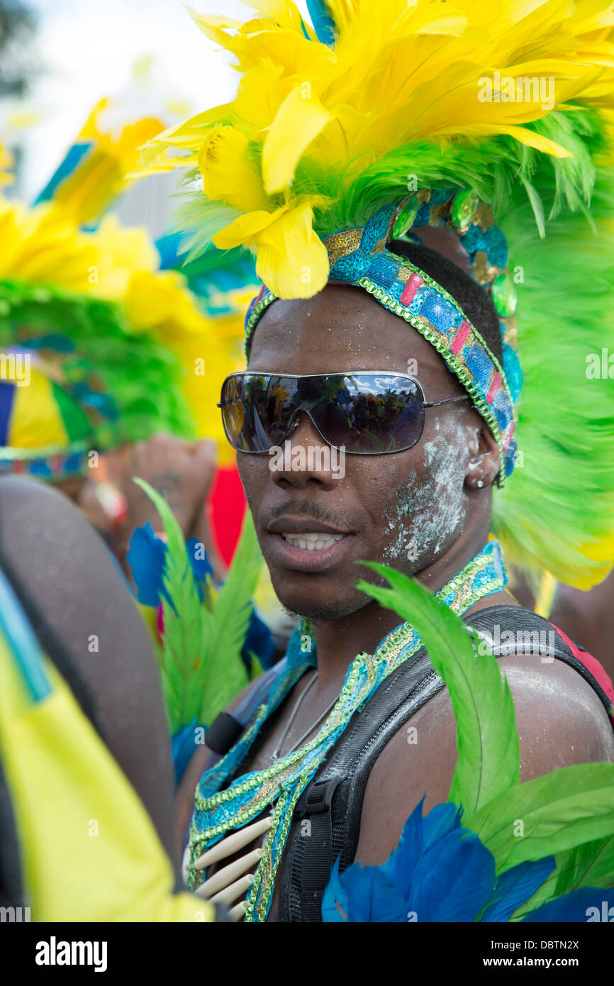 Toronto, Canada. August 3,2013 Since 1967 the Toronto Caribana Parade has been a highlight of the summer.  Yesterday thousands came out to watch as the colorful parade of dancers made their way through Toronto's Lakeshore. Credit:  Patricia Ellingson/Alamy Live News Stock Photo