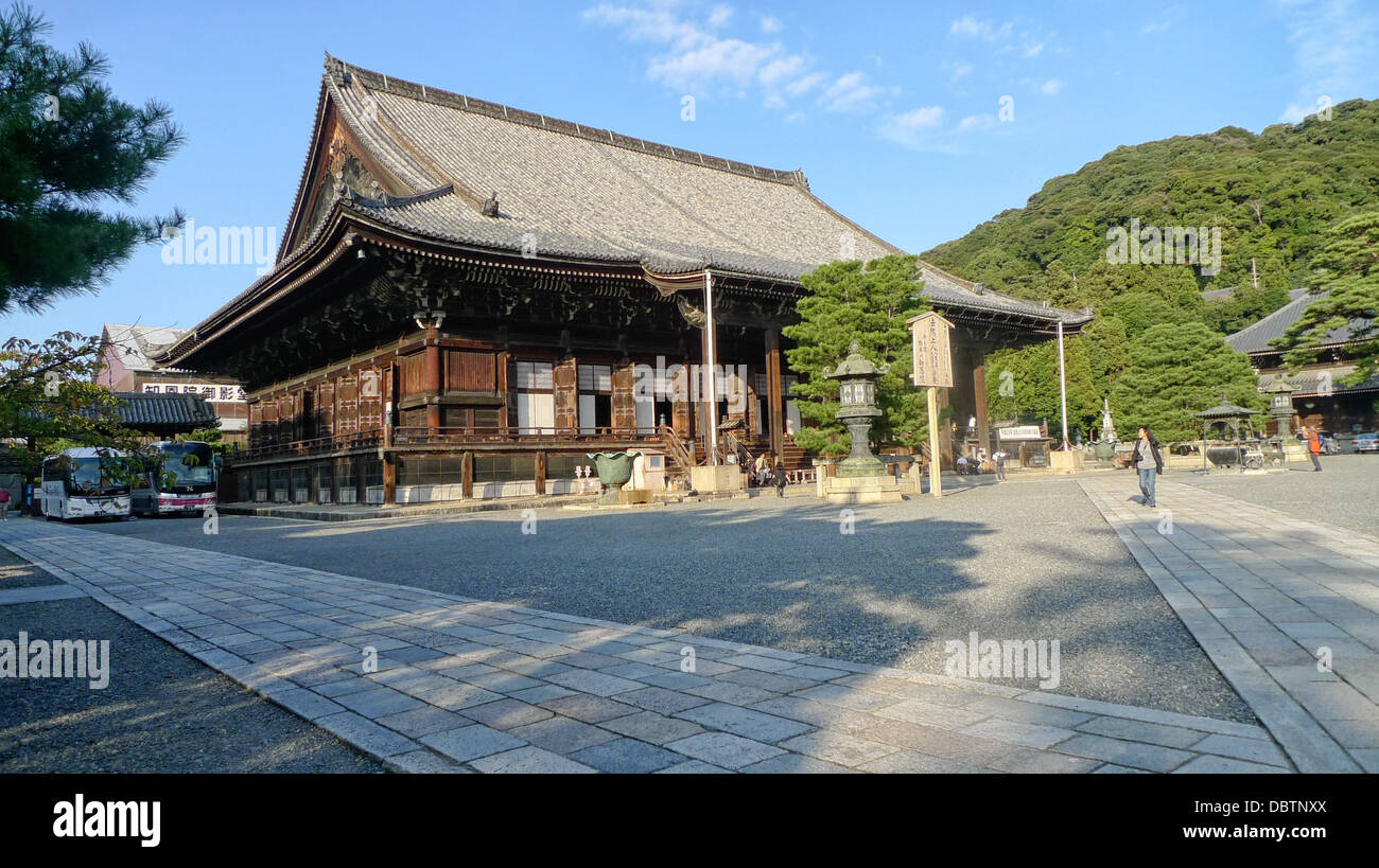 Chion-in Temple's main hall, Mieido, in Kyoto, Japan. Stock Photo
