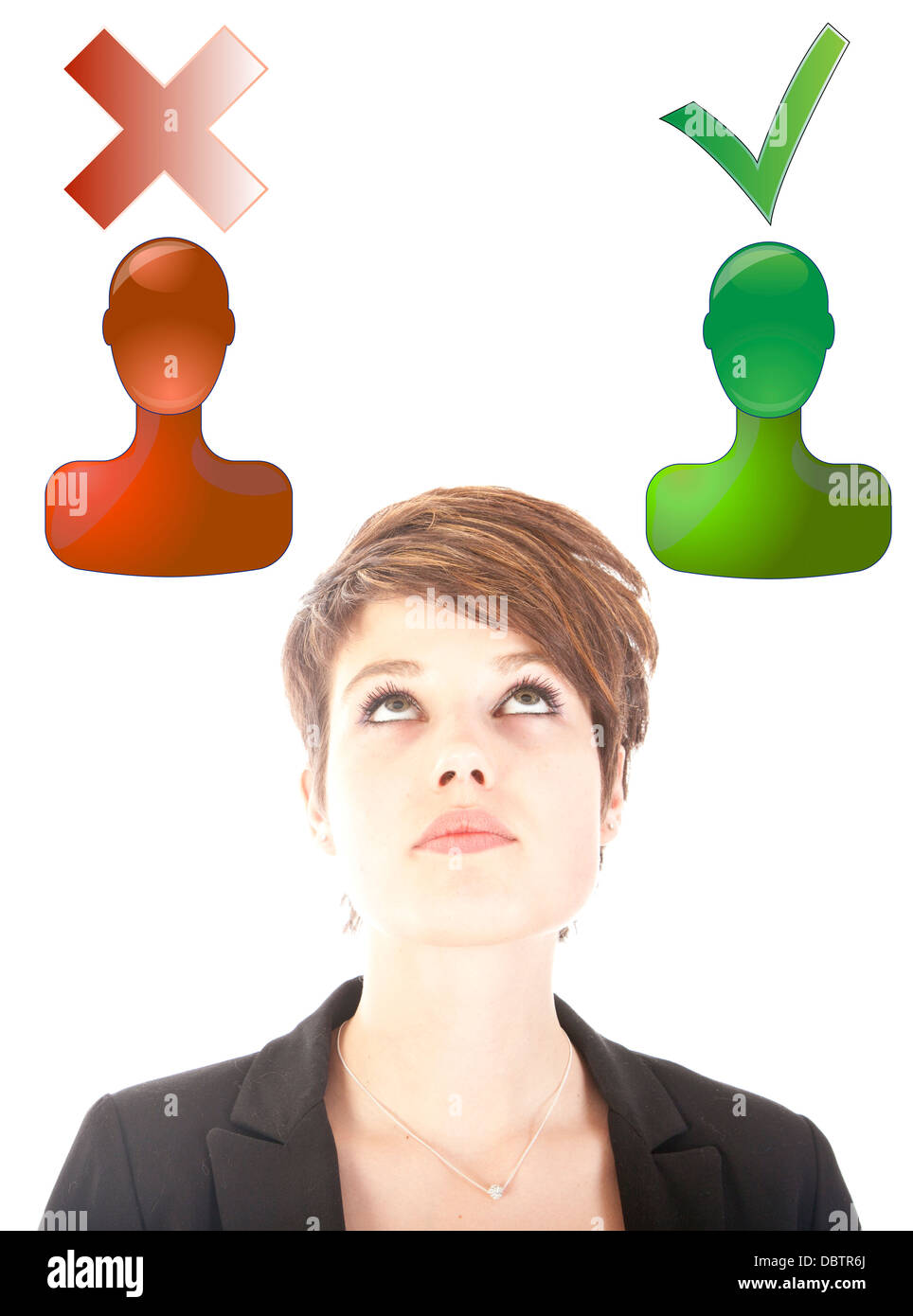 Good or bad choice hires stock photography and images Alamy