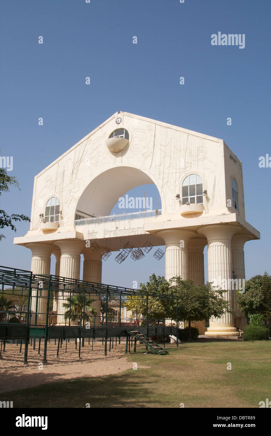 Arch 22, Banjul, Gambia, West Africa, Africa Stock Photo