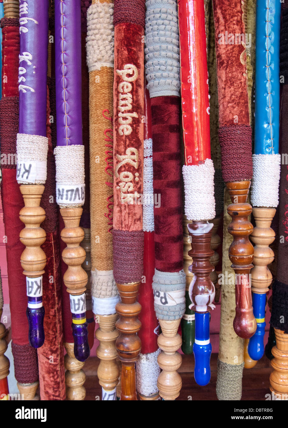 Nargile Pipes for sale, Chora, Istanbul, Turkey Stock Photo