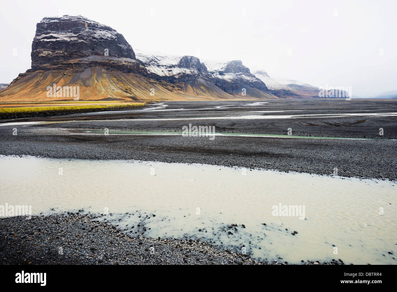 Glacial river melt, Iceland, Polar Regions Stock Photo