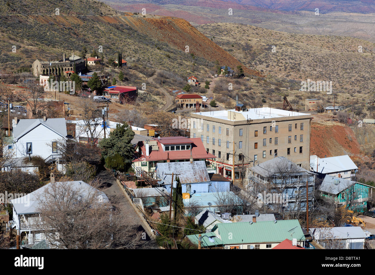 Jerome Mining Town, Arizona, United States of America, North America Stock Photo