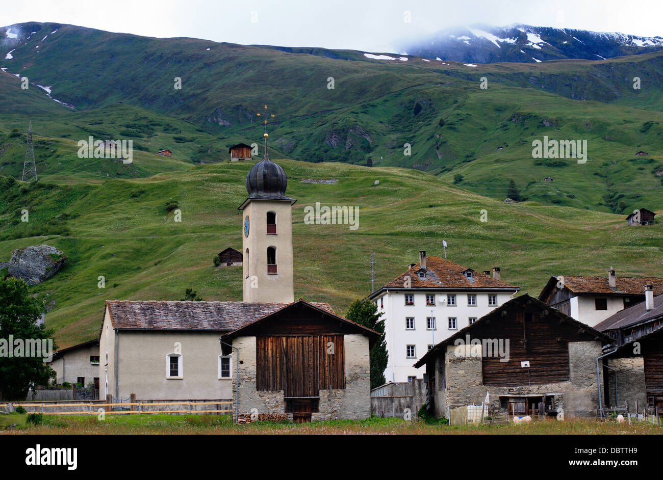 Beautiful view in Swiss Alps Stock Photo - Alamy