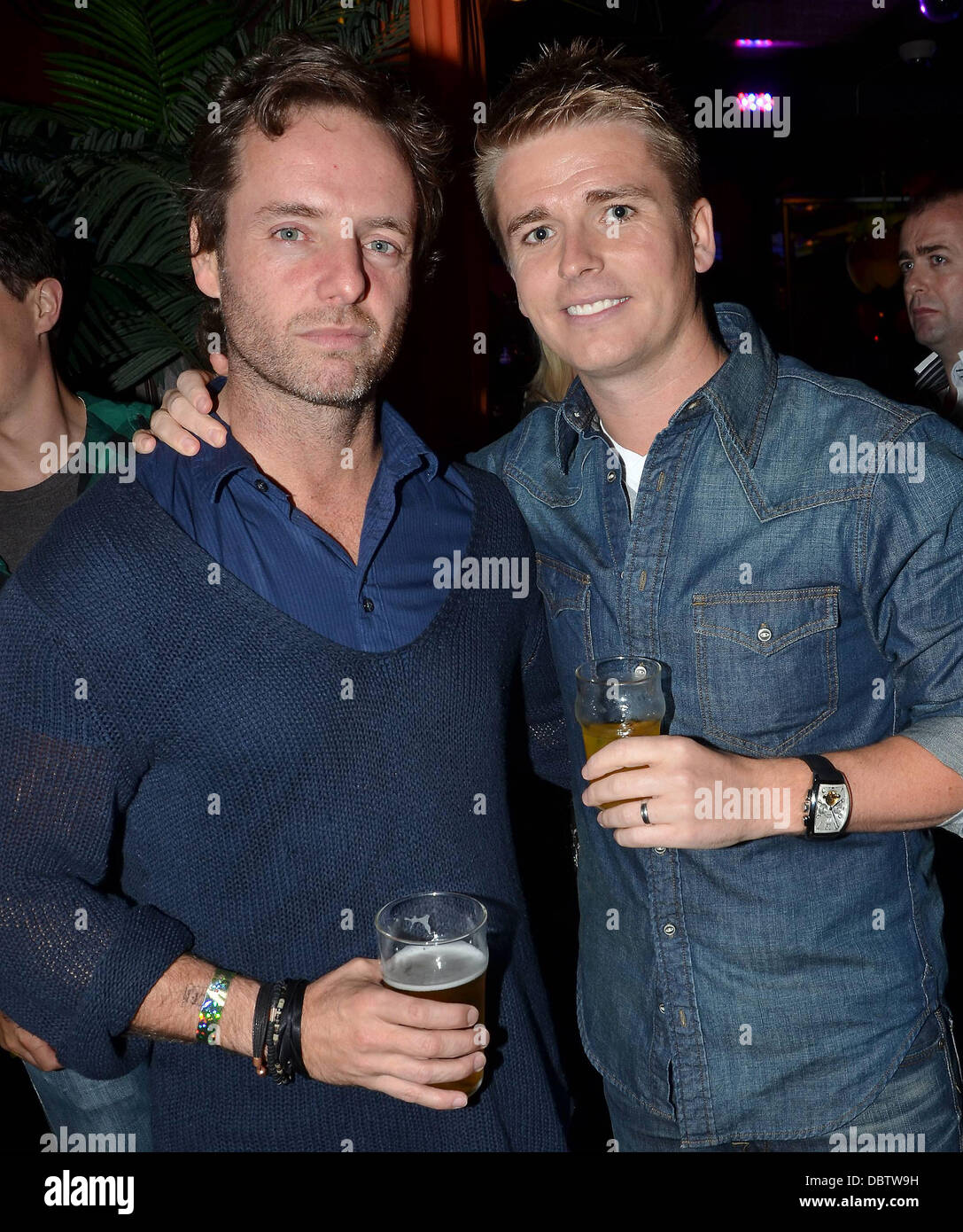 John Norton, Brian Ormond at the VIP area in Copper Face Jacks Dublin