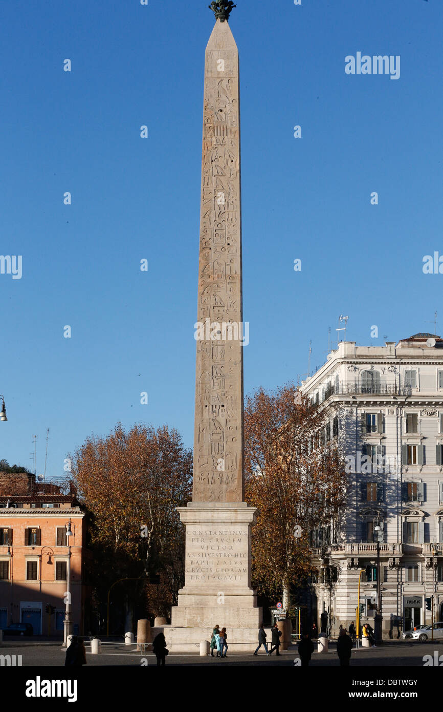 Tallest obelisk in Rome, Piazza di San Giovanni in Laterano, Rome, Lazio, Italy Stock Photo