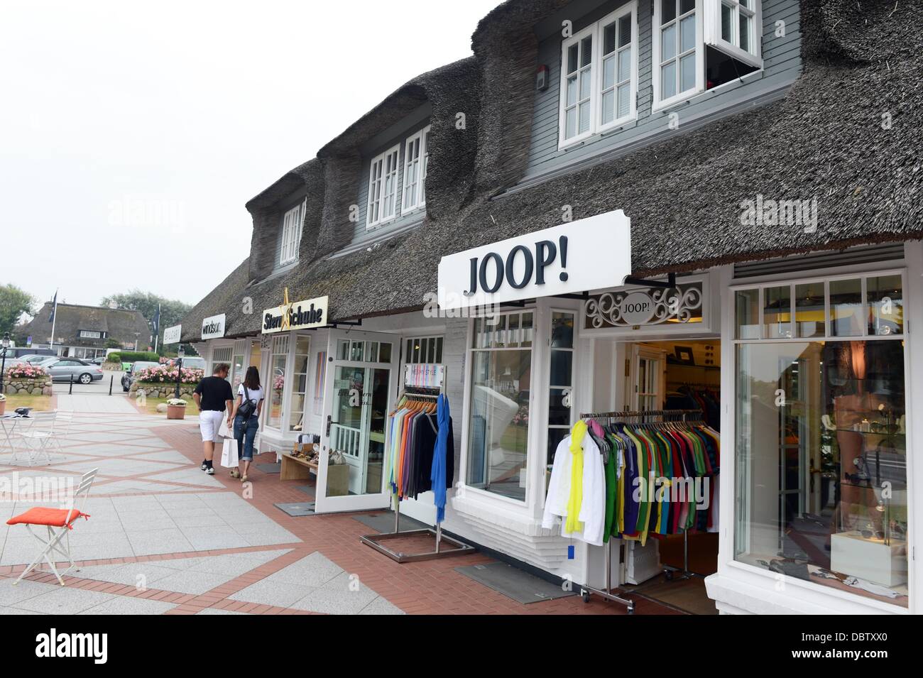 View of a Joop store in Kampen on the island of Sylt, Germany, 26 July  2013. Photo: Jens Kalaene Stock Photo - Alamy