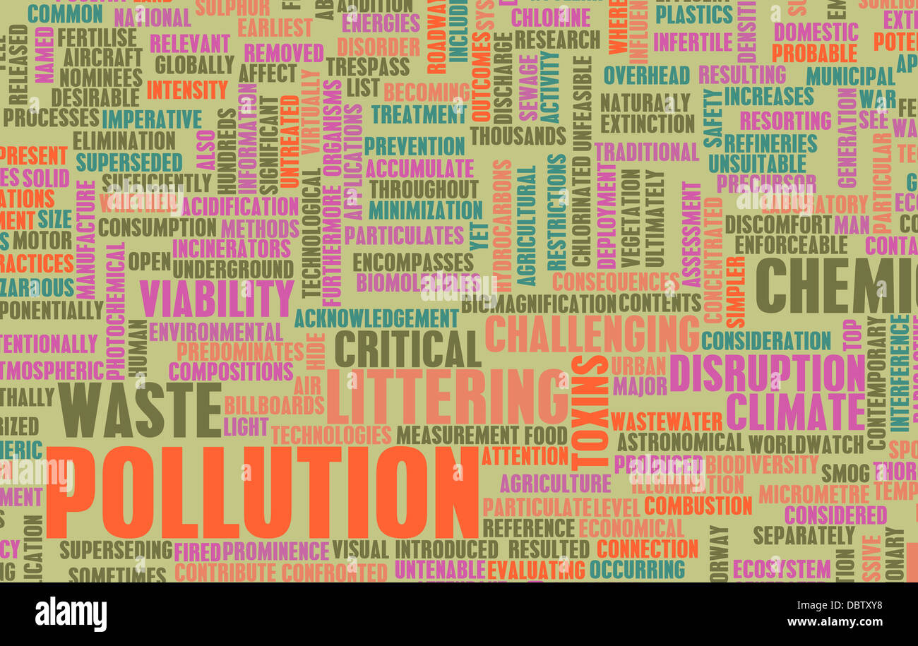 Pollution and Littering Global Problem as art Stock Photo Alamy
