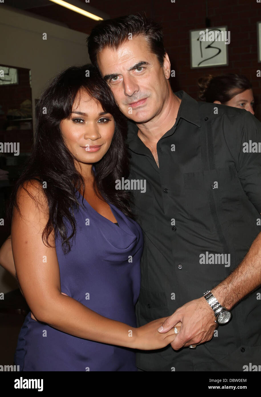 Chris Noth Wife His Wife Tara Wilson Official Launch Party Of The Lova Tee Shirt Company Held At At Babakul At Fred Segal Santa Monica California 22 08 11 Stock Photo Alamy