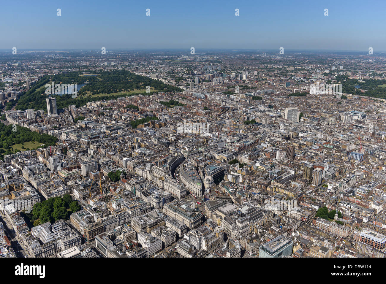 Aerial photograph of West London Stock Photo