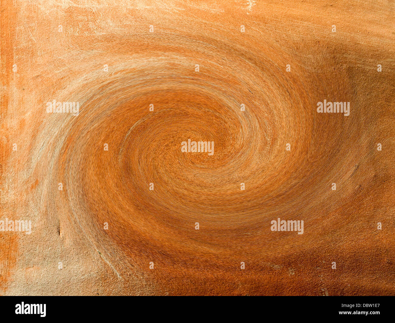 An intriguing swirl pattern in differing shades of Terracotta. Stock Photo