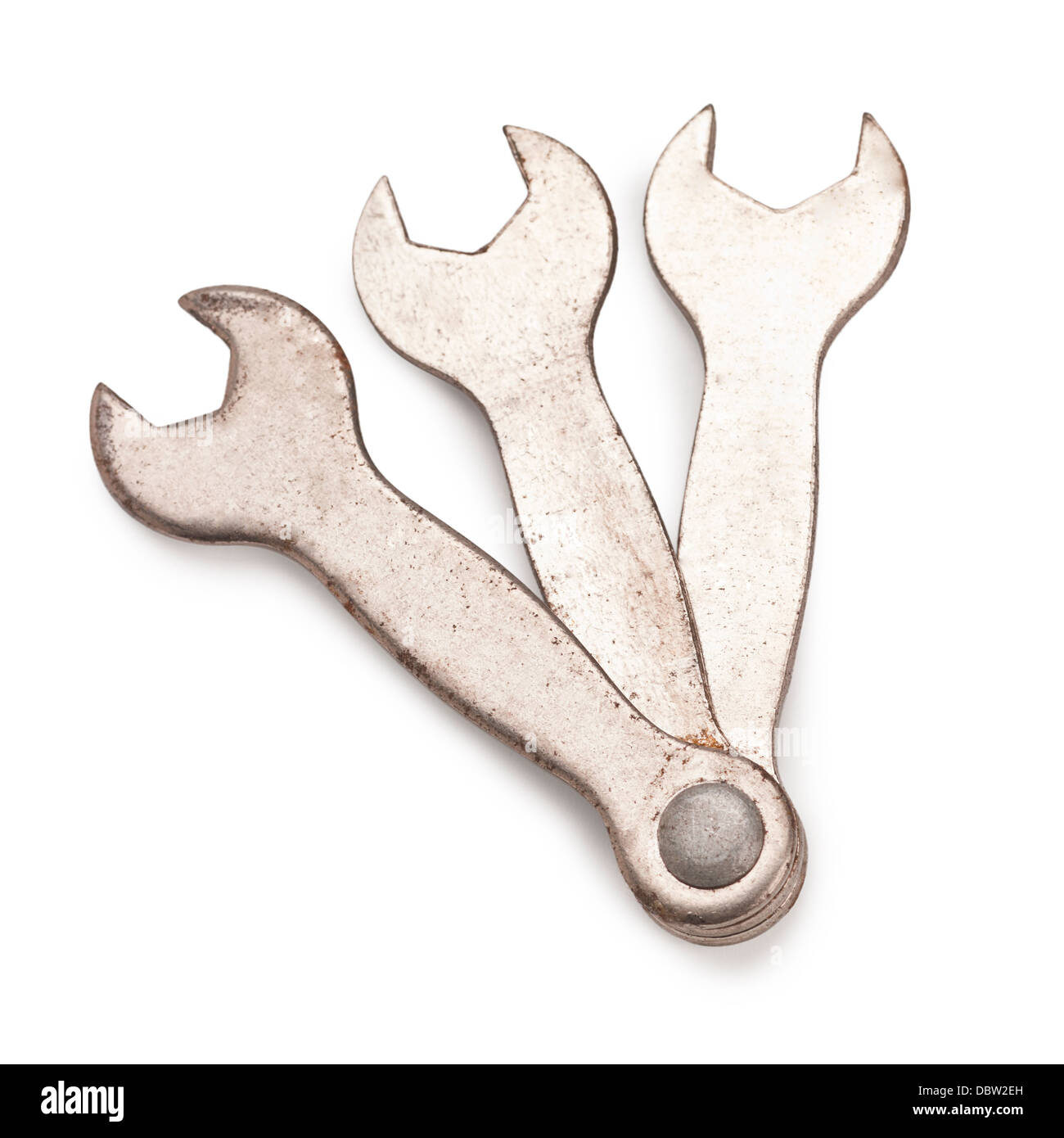 set of an old wrench Stock Photo Alamy