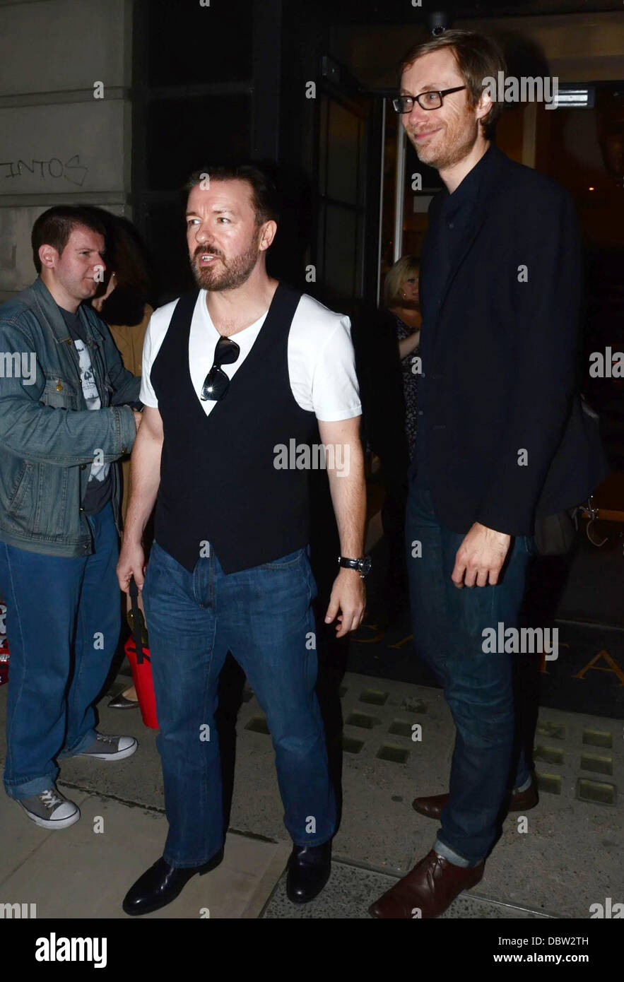 Ricky Gervais and Stephen Merchant attend a Q&A and a special screening