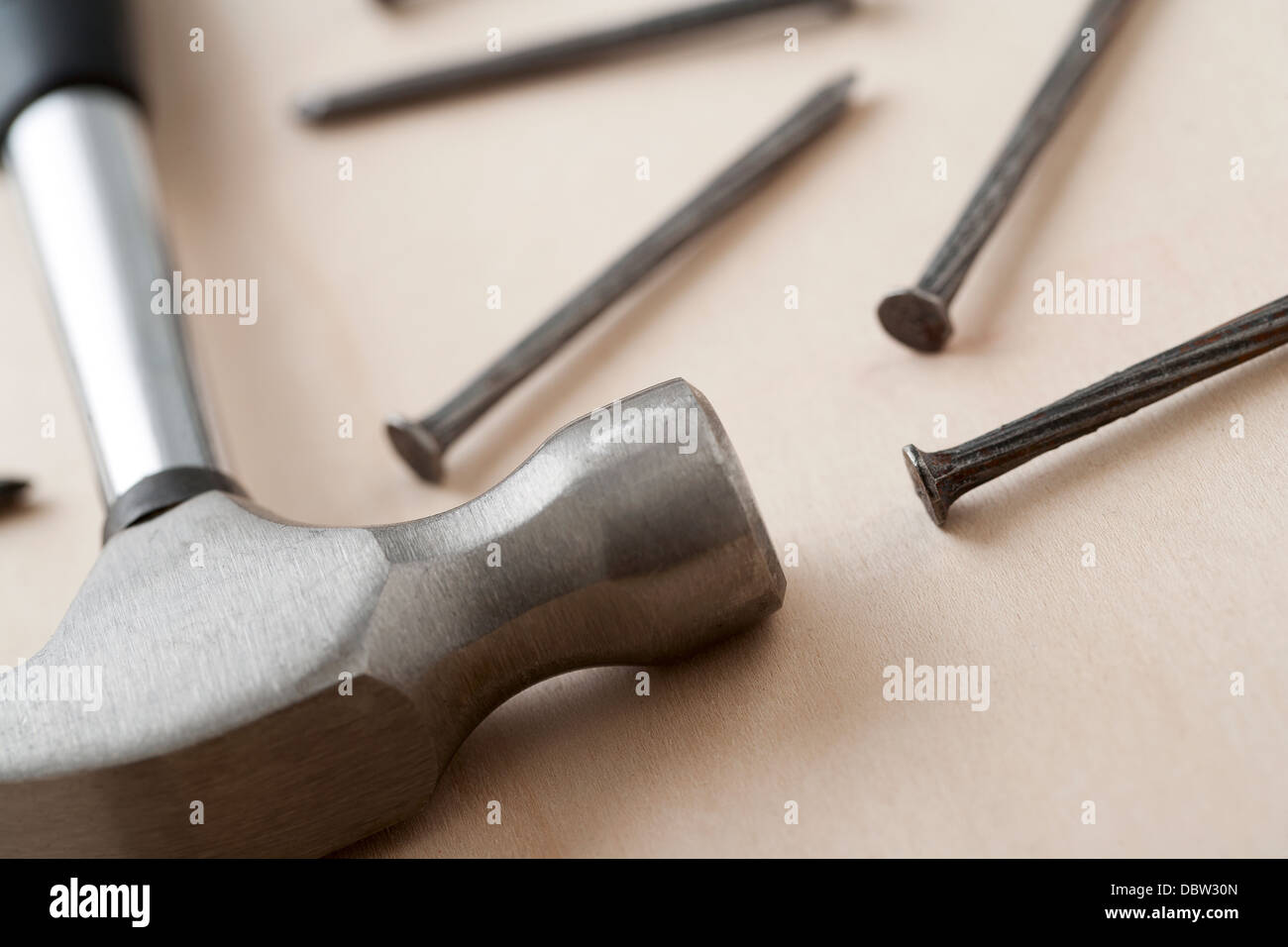 hammer and nails Stock Photo Alamy